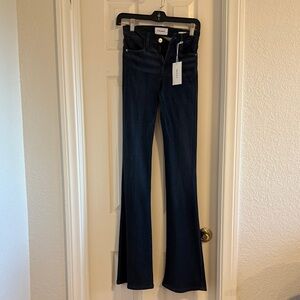 Frame Denim Women's Navy Flare Jeans